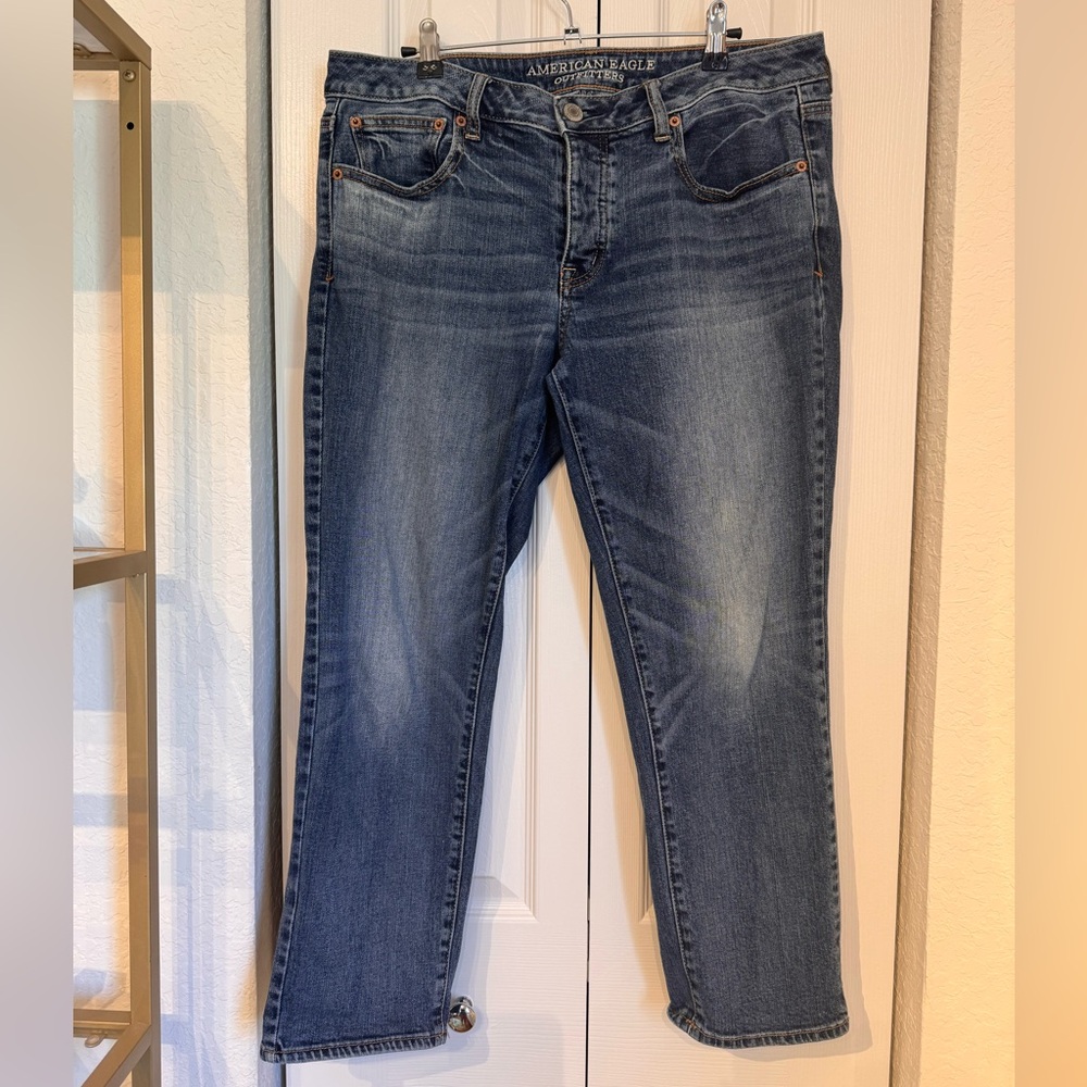 American Eagle boy crop stretch jeans size 10